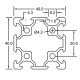 Верстатний профіль 40х40 V-slot (St106)