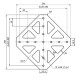 Крестовый соединитель 7х7 (3030) (pla151)